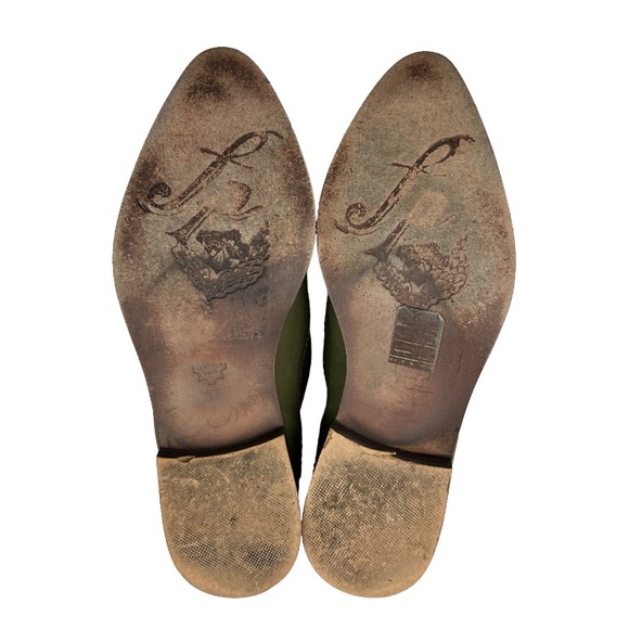 Free People Brady Green Suede Loafers Sz:37/ 7 - Picture 6 of 12